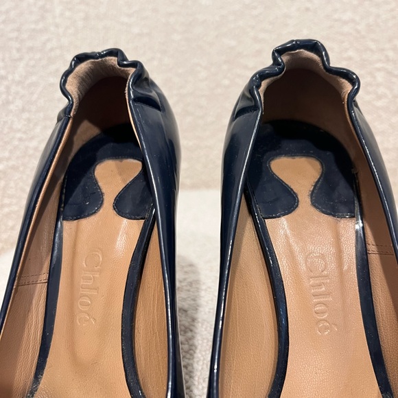 Chloe Navy patent heels Size 37 1/2 - Picture 5 of 6